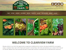 Tablet Screenshot of clearviewfarmstand.com